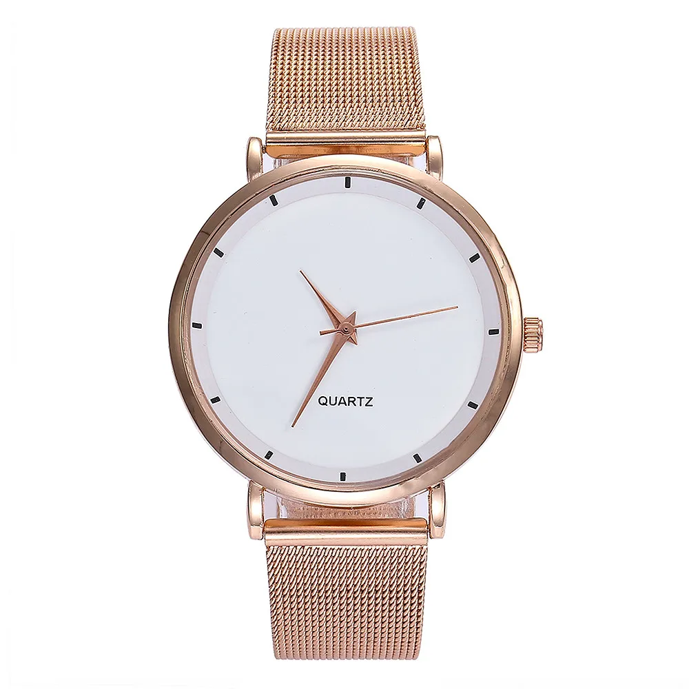 Vansvar Лидер продаж Мода Повседневное красочный циферблат кварцевые из тонкой сетки женские наручные часы цвета розового золота наручные часы из сплава 30Q