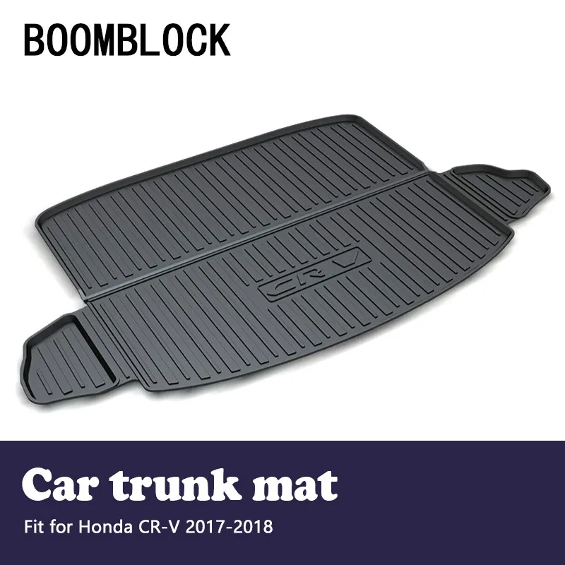 

BOOMBLOCK For Honda CRV 2017 2018 CR-V Waterproof Anti-slip Car Trunk Mat Tray Floor Carpet Pad Protector Auto Accessories