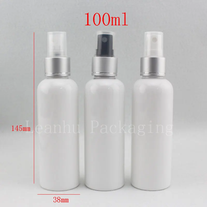 

100ml 50pcs Empty Aluminum Collar Spray Pump Fragrance Makeup Bottles Perfume Cosmetic Mist Sprayer Container Cosmetic Packaging