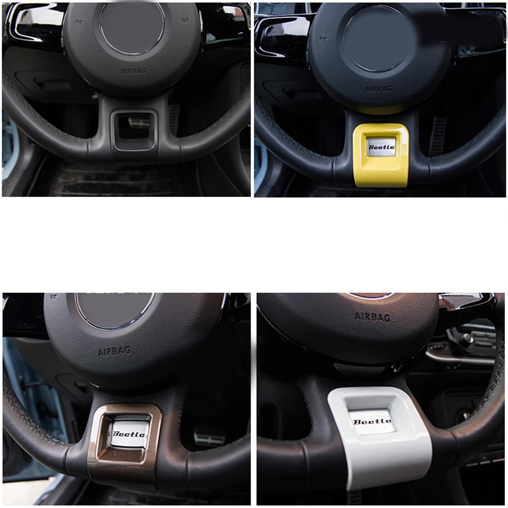 Автомобильное рулевое покрытие для спиц колеса автомобиля-Стайлинг рулевого колеса автомобиля декоративные наклейки Наклейка части для VW Beetle 2013 до 1 шт