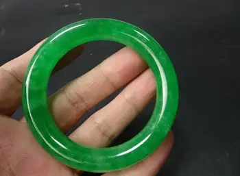 

Old goods antique collection: apple green jade bracelet in Qing Dynasty