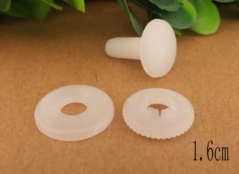 free shipping 40sets white color plastic toy joints for doll making 16mm
