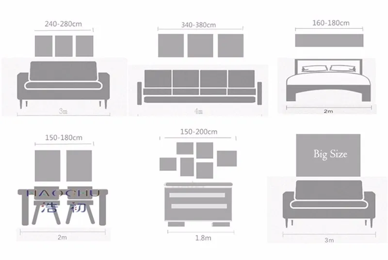 HAOCHU современный китайский стиль гостиной декоративная живопись диван фон настенные фрески фигура аксессуары для одежды и волос плакат