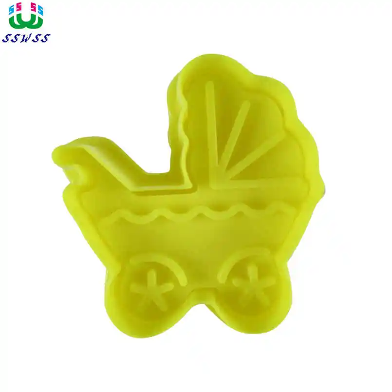 

Baby Carriage Pattern Printing Molds,Food Grade Plastic Cake Decorating Cutters Tools,Direct Selling