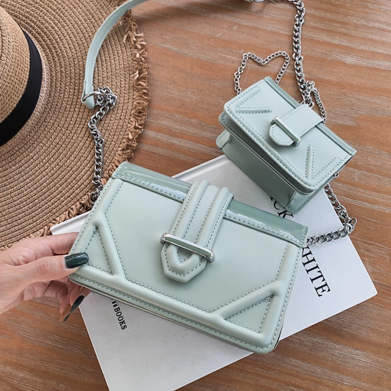 

ETAILL Green Summer Female Crossbody Bags For Women 2019 High Quality PU Leather Famous Brand Luxury Designer Shoulder Bags