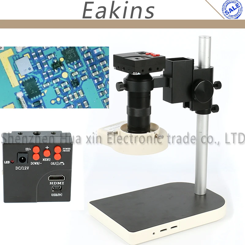 #*Cheap 16MP 1080P Full HDMI HD Industrial Video Microscope Camera Set 60F S High Speed Video 100X C Mount For phone PCB Check Repair