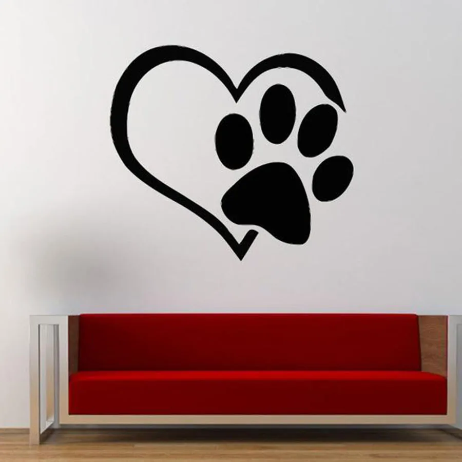 

Love Pets Wall Decal Best Friend Dogs Animals Home Decor Living Room Bedroom Pet Shop Art Decals Vinyl Wall Stickers S352