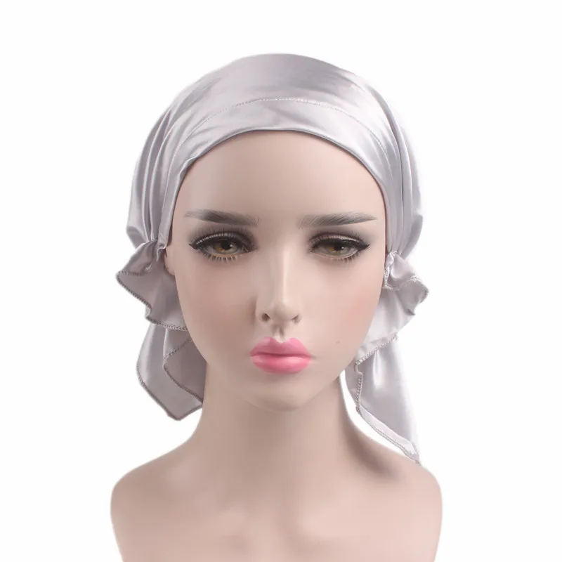 Womens Night Sleeping Cap Bandana Muslim Women Turban Chemo Head Hair