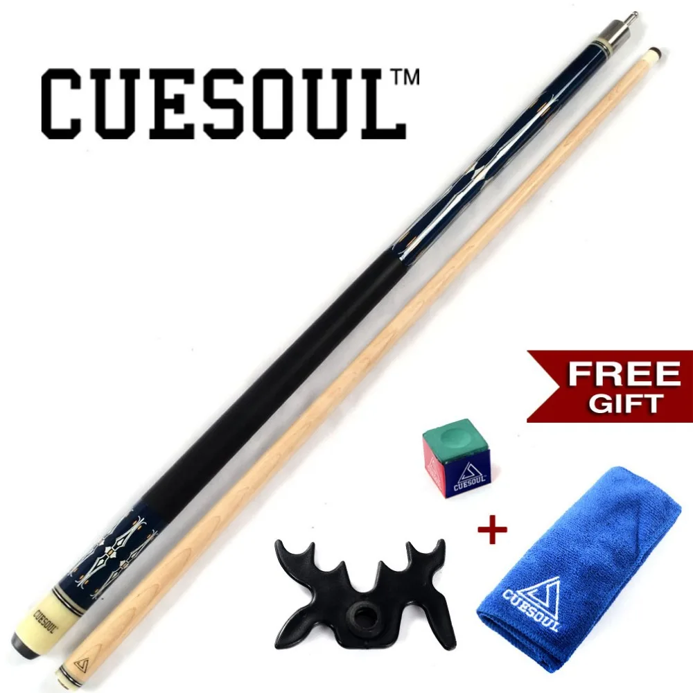 

CUESOUL Pool Cue Stick With Free Cue Clean Towel+Billiard Chalk+Bridge Head ,Pool Cue With 13mm Cue Tip