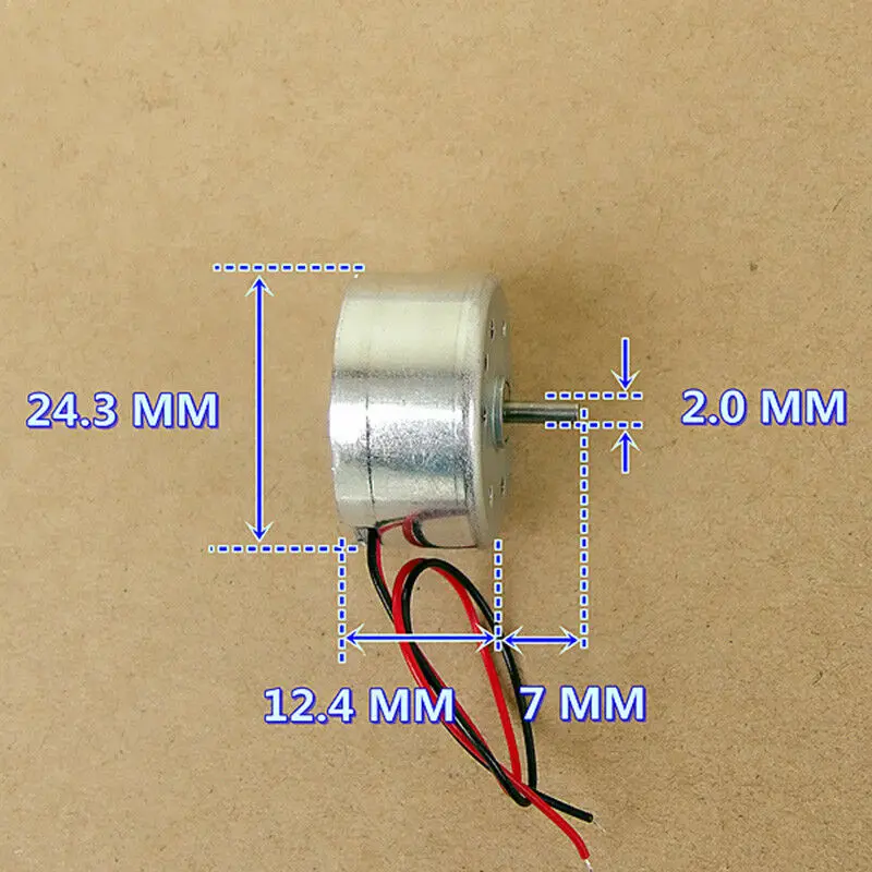 Микро Мини 300 солнечной энергии Двигатель RF-300CA постоянного тока 3 В~ 6 в 11000 об/мин Маленький 24 мм круглый шпиндель мотор для хобби модель игрушки
