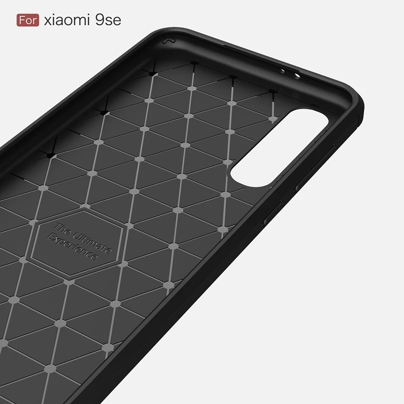 Для Xiaomi 9 Se / 9se чехол из углеродного волокна противоударный мягкий ТПУ Матовый