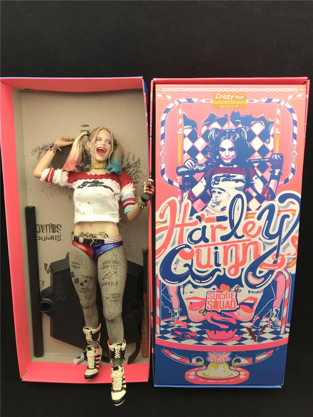 DC Сумасшедшие игрушки отряд самоубийц Харли Квинн 1/6TH рисунок реального одежда