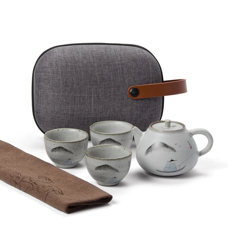 

Loyal And Obedient At Business Affairs Gift Ru A Pot Of Two Cup Travel Teacup Hand Kung Fu Tea Have Suit Japanese Style Teapot