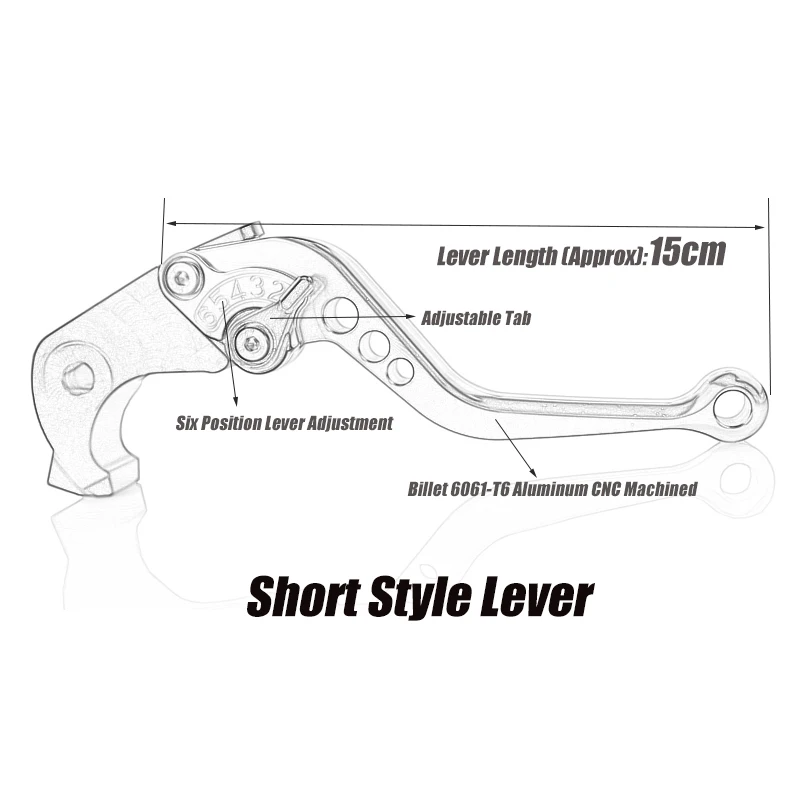 CNC Короткие сцепные рычаги для Honda CBF1000 CBF1000A CB1100 CB 1100/GIO специальной 2010- Красный Регулируемый рычаг