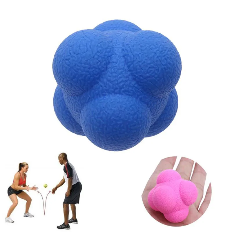 

Hexagonal Reaction Ball Silicone Agility Coordination Reflex Exercise Sports Fitness Training Ball Women Men Workout