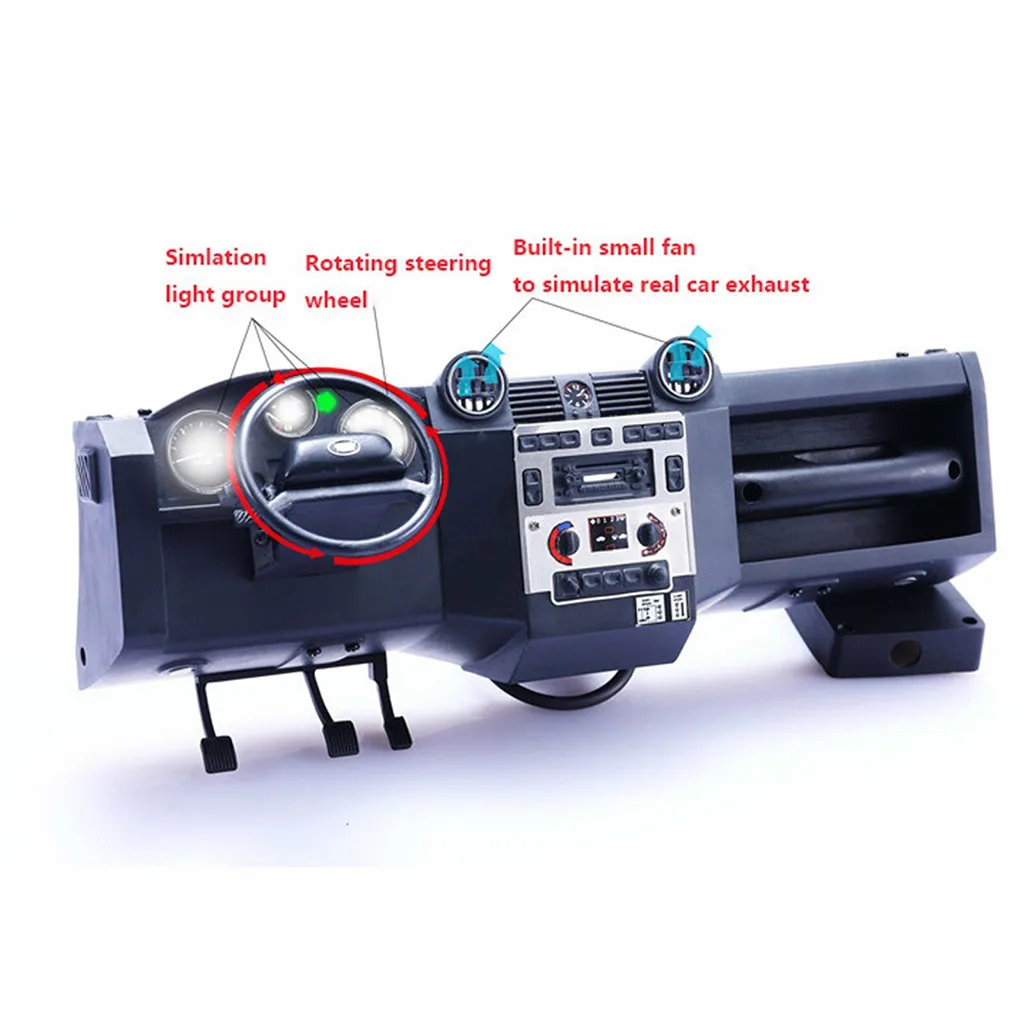 

HINST Traxxas TRX4 Land Rover Simulation Car Center Organizer Provides Interface Function Extensions Self-contained Fan FEB14