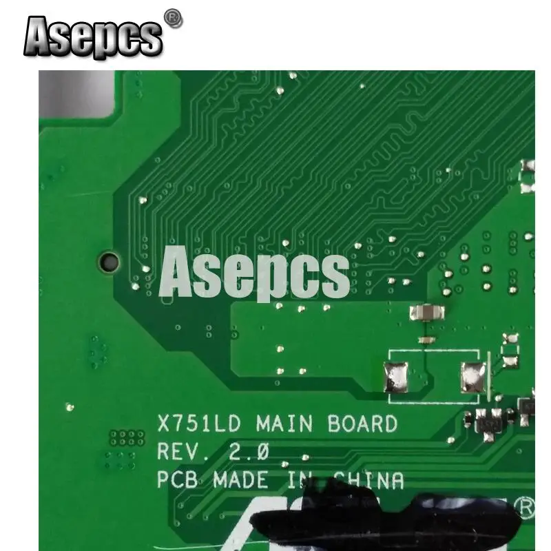 Asepcs X751LA материнская плата для ноутбука ASUS X751LA X751LAB X751LD X751L X751 тестовая оригинальная материнская плата 4G ram I7-4500U