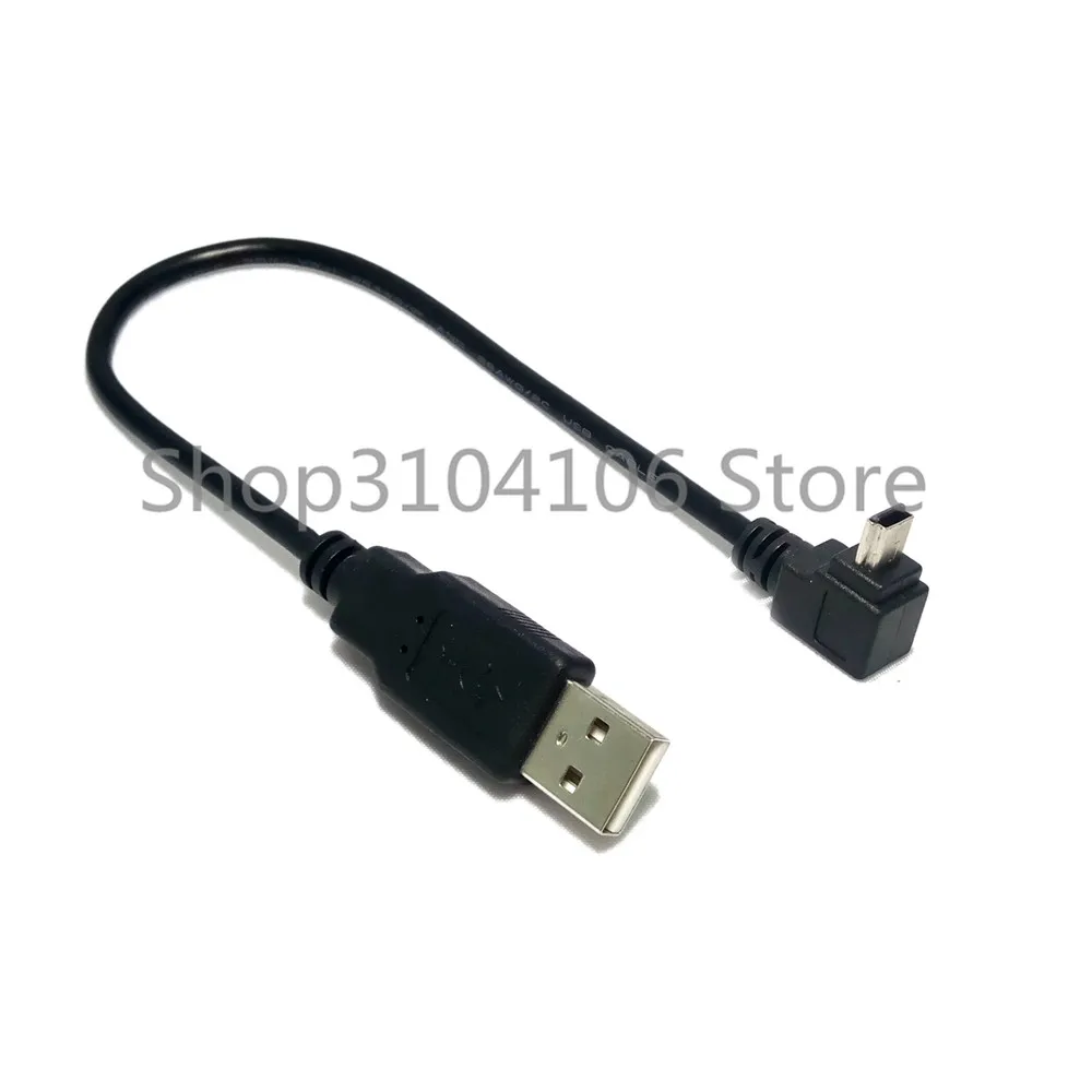 USB 2,0 штекер для мини-usb B Тип 5pin 90 градусов вверх и вниз и влево и вправо Угловой Мужской кабель для передачи данных 0,25 м/0,5 м