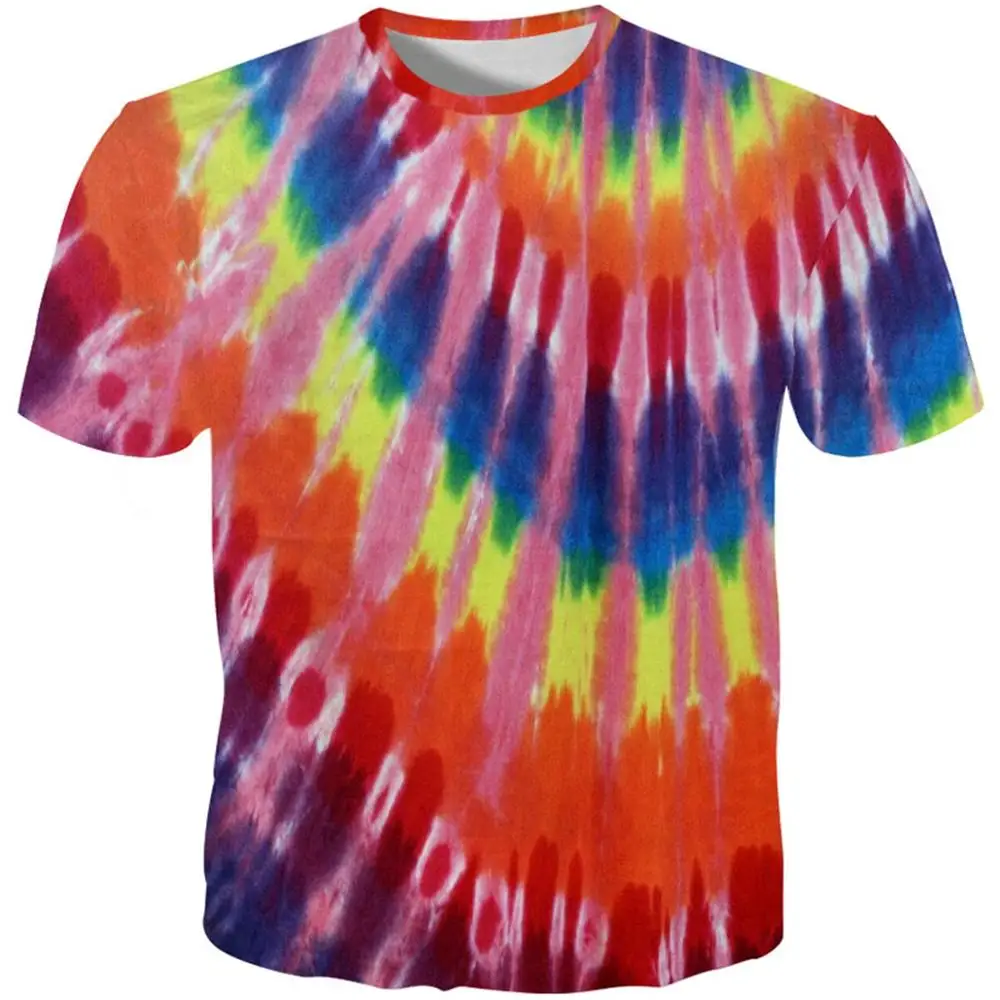 

YFFUSHI 2019 New Male 3d Tshirts Print T Shirts Men Rainbow Flower Pattern T shirt Summer Tops Men Tees Casual Streetwear 5XL