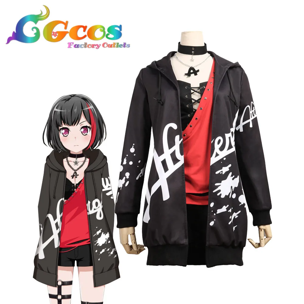 CGCOS Косплей Костюм BanG Dream! Afterglow второй ключ визуальный Mitake Ran повседневный костюм аниме Униформа Хэллоуин Аниме игра