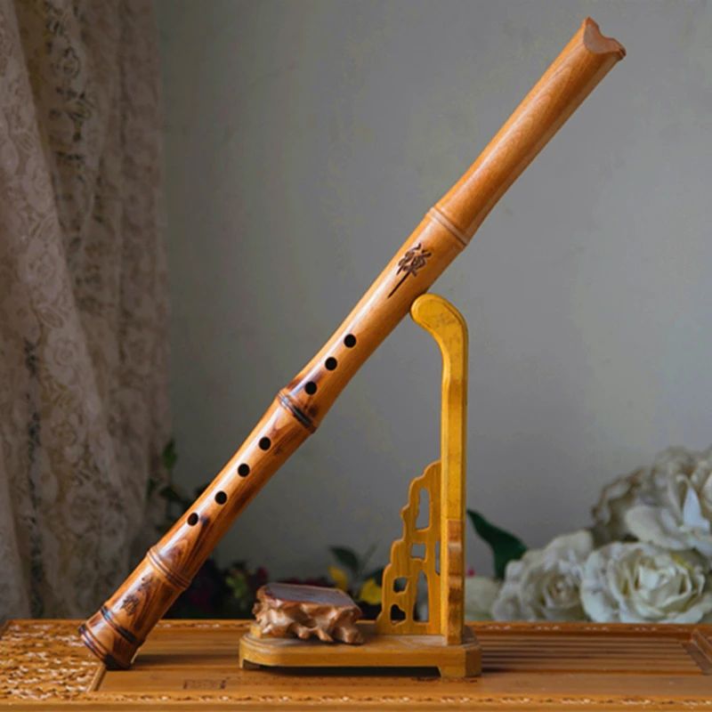 Beech Wooden Flute chiba 6 Hole 8 Hole Short Xiao Vertical Flute Not easy crack Wind Instrument
