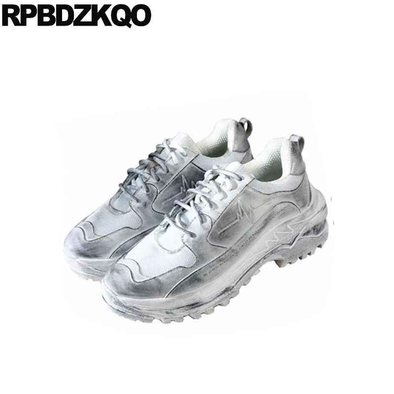 Casuales Enredaderas Nuevo De Los Deporte Calidad Alta Plataforma Hombres Marca Respirable Blancas Blanco Lujo Cuero Pasarela Vaca Zapatos Zapatillas 6qBwx8fT8