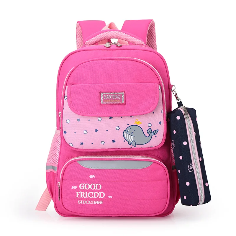 DIOMO, школьные сумки для девочек и мальчиков, милые сумки для книг в стиле аниме, детские рюкзаки, розовые, синие, красные, желтые, черные пеналы