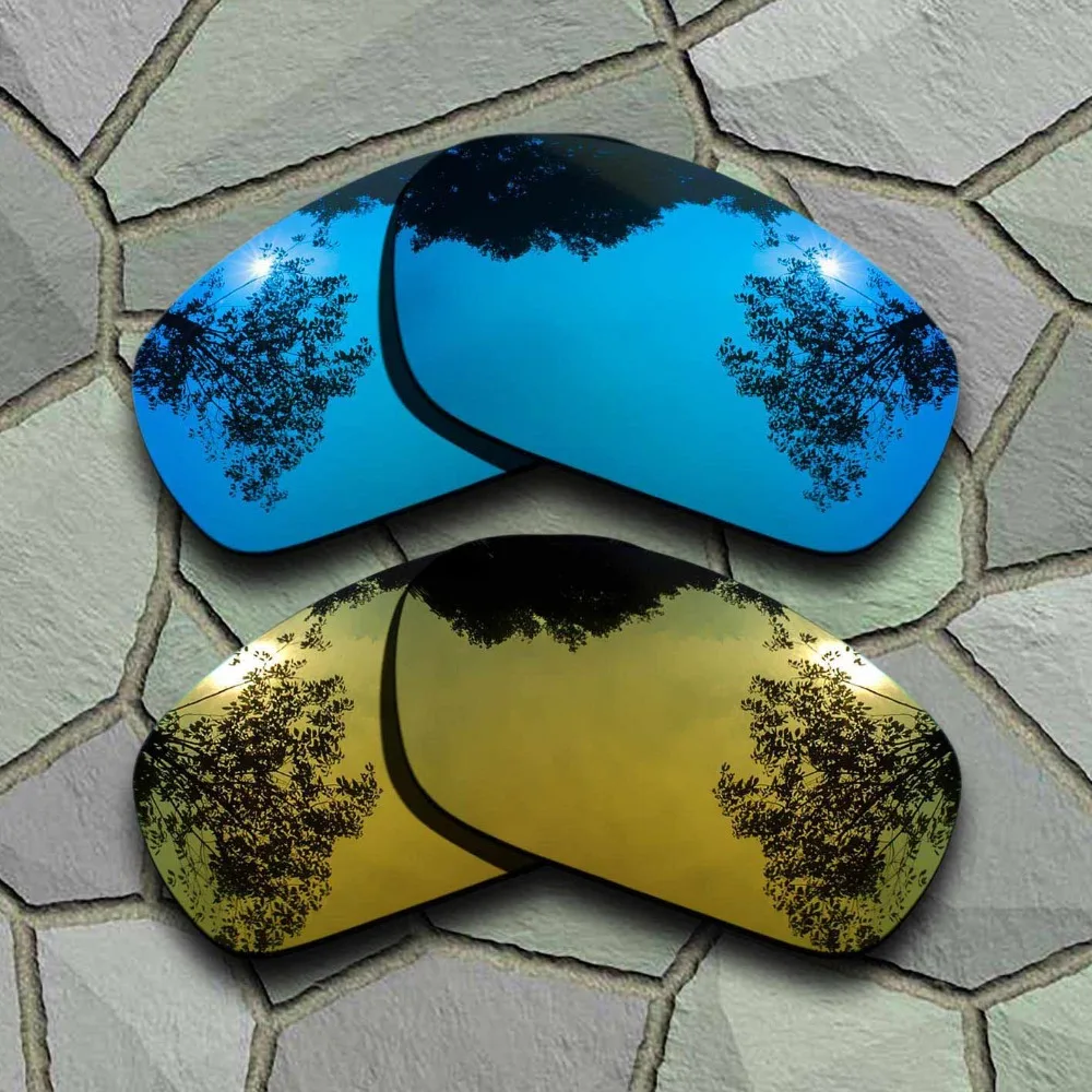 Sky Blue&Yellow Golden Sunglasses Polarized Replacement Lenses for Oakley JawboneEyewear