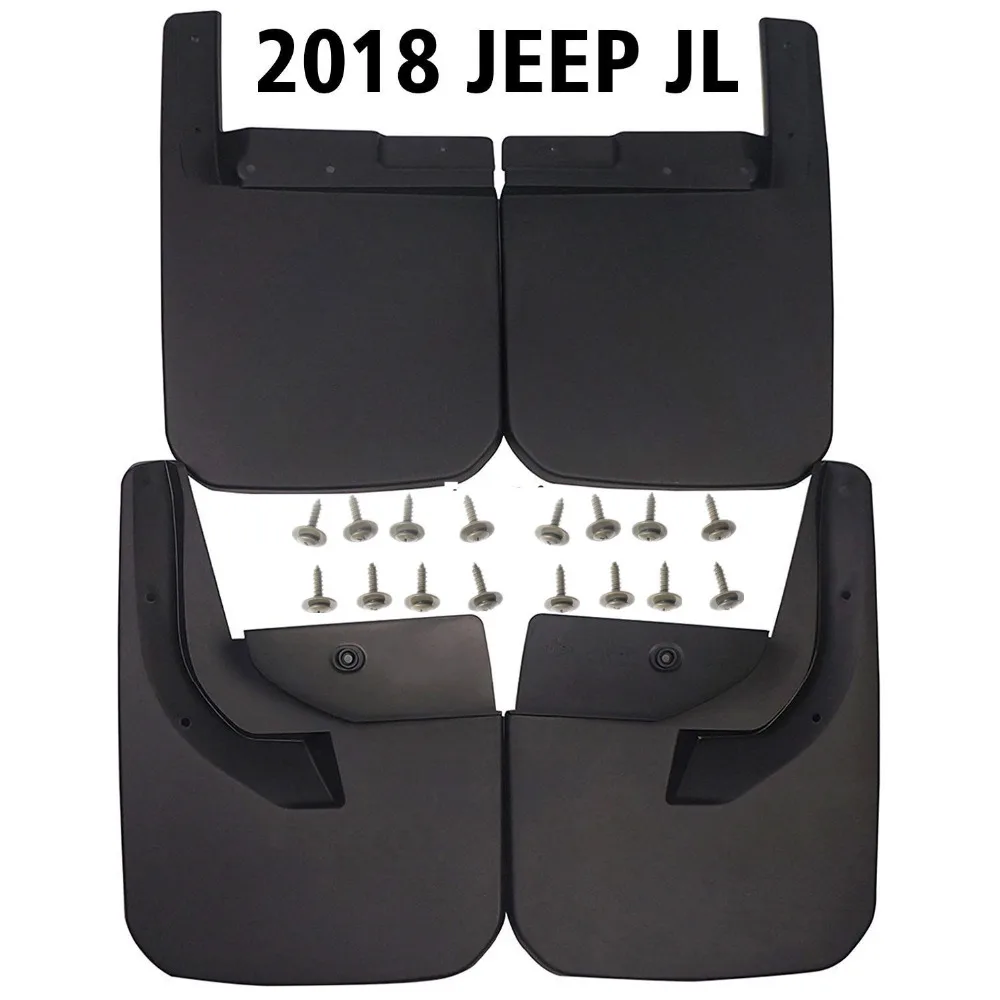 

For 2018 Jeep Wrangler JL New Body Style Deluxe Splash Guards Fender Flares Mud Flaps For Jeep Wrangler JL Front And Rear