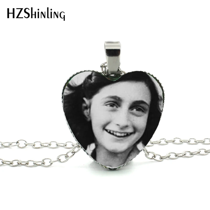 New Anne Frank Heart Necklace James Dean Heart Pendant Star Breaking