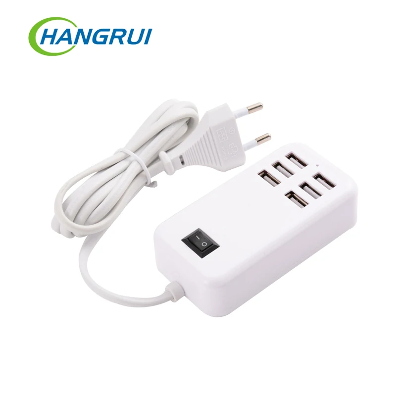 

EU USB plug home travel charger wall powder adapter smart usb socket hub outlet multi-connection socket for xiaomi for iphone