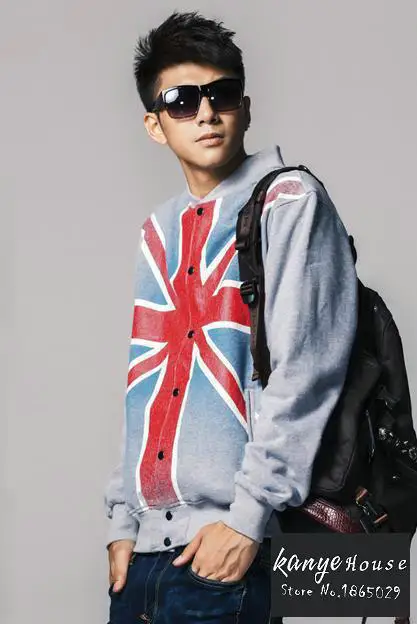 Free Shipping Men's Coat/ Fashion Jacket with Stand Collar