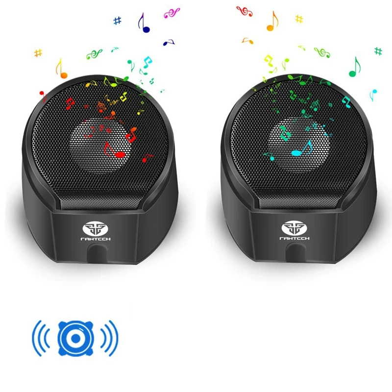 FANTECH Gs201 مكبر صغيرة Usb امدادات الطاقة 6 W خرج أقوى Pc/التلفزيون/Mp 3/اللوحي /الهاتف الذكي دعم مكبر 2