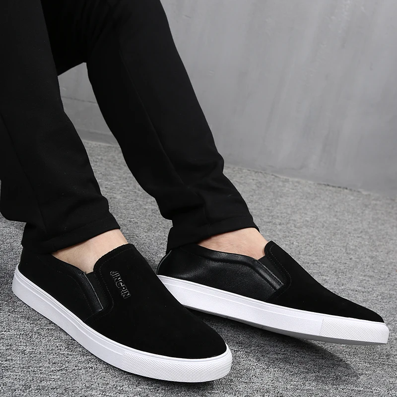 

MYCORON 2018 New Arrival Brand Casual Canvas Men Boots Black Fashion Trend Shoes Luxury Fashion Men Shoes Chaussure Homme