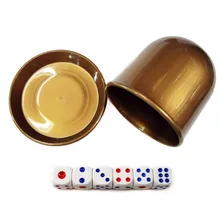 5 pcs bar fluorescence cup dice cup night entertainment venue golden