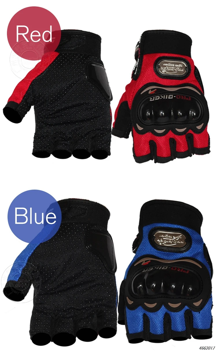 PRO-BIKER мужские мотоциклетные перчатки летние половина пальцев автомобильные перчатки гоночные гуанты для езды дышащие мотоциклетные мото-перчатки