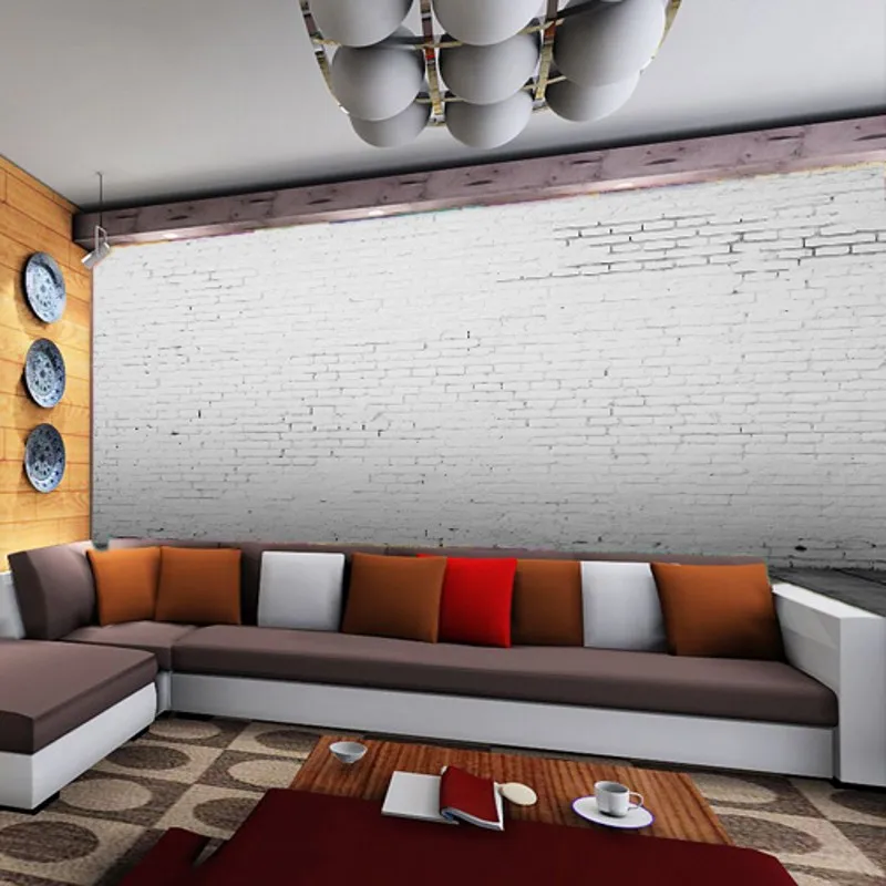 Custom 3D photo wallpaper 3D stereo retro white brick wallpaper mural living room bedroom office cafe restaurant wallpaper