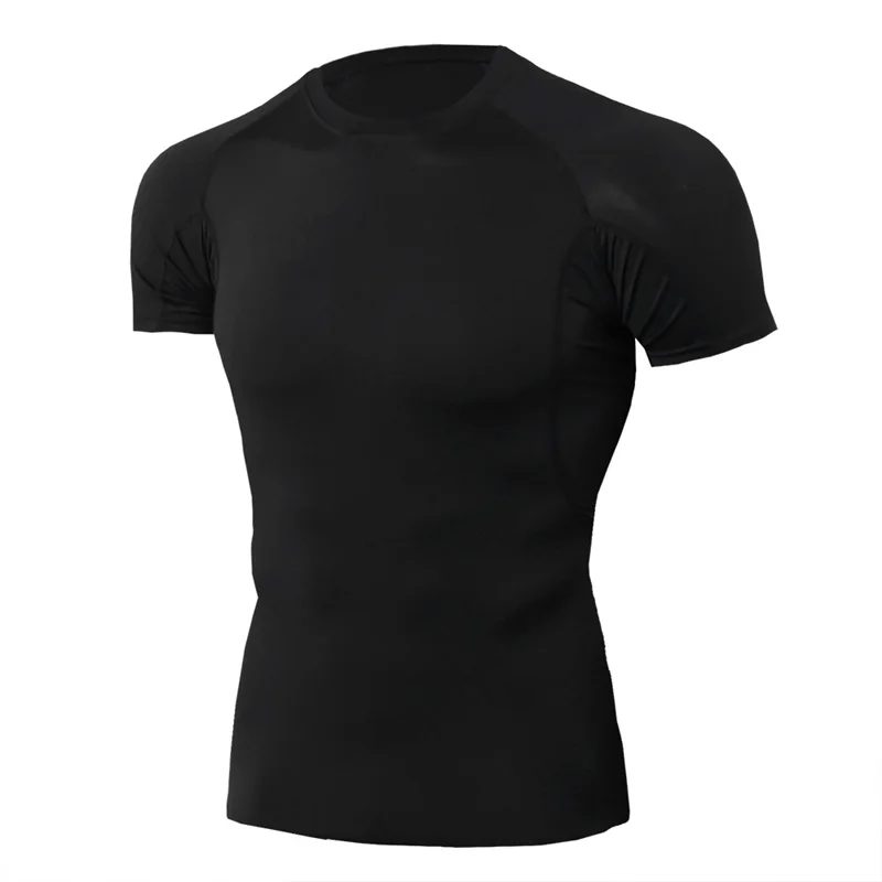 Мужская футболка для фитнеса, футболка для бодибилдинга, Спортивная футболка для тренировок, футболки, футболка для спортзала, футболка для бега - Цвет: Color 5