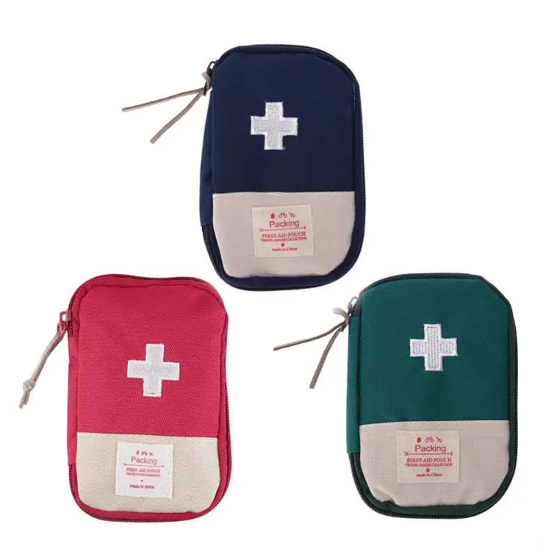 

Mini Outdoor Camping Home Emergency Portable First Aid Kit Bag Case Travel Survival Kit Bags Drugs Capsule Splitters Container