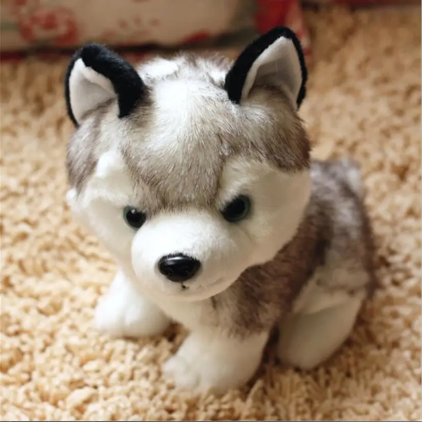 18cm Genuine Husky Plush Toys Cute Soft Animal Dog Toys Doll