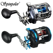Spinpoler 4BB правая рука 6,2: 1 5,1: 1 4,1: 1 барабанный Троллинг 12 кг Тяговая мощность полностью металлическое литье море рыболовная катушка