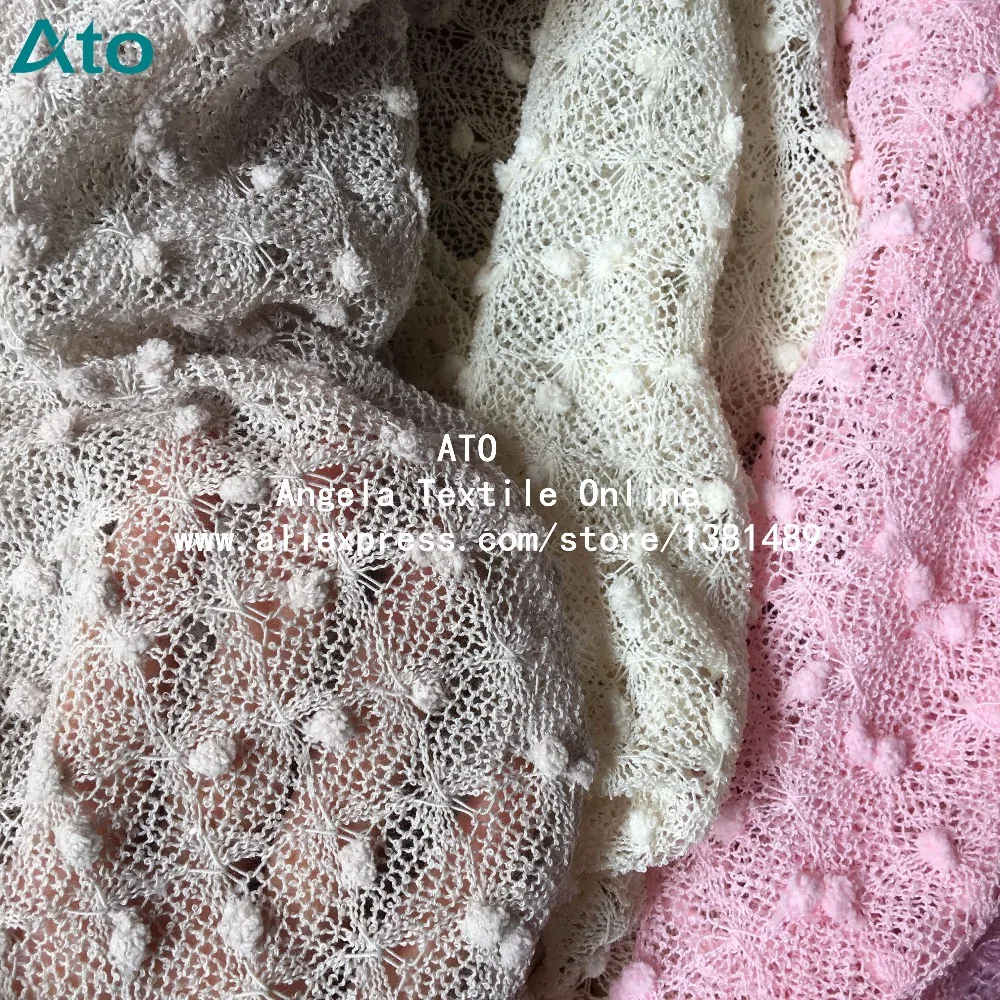 Knit Dots Fabrics, Small Balls Knit Fabrics, For Dolls Fabrics, Newborn