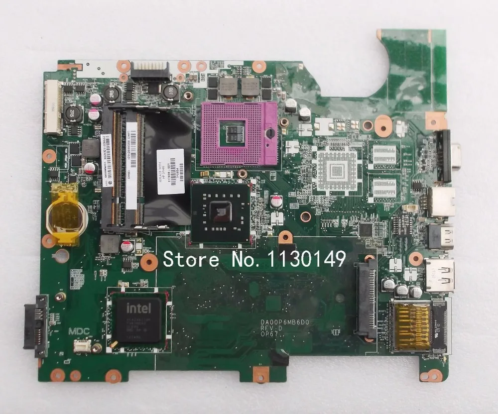 

578701-001 Free Shipping For HP Compaq CQ71 G71 laptop Motherboard DA00P6MB6D0 mainboard tested well