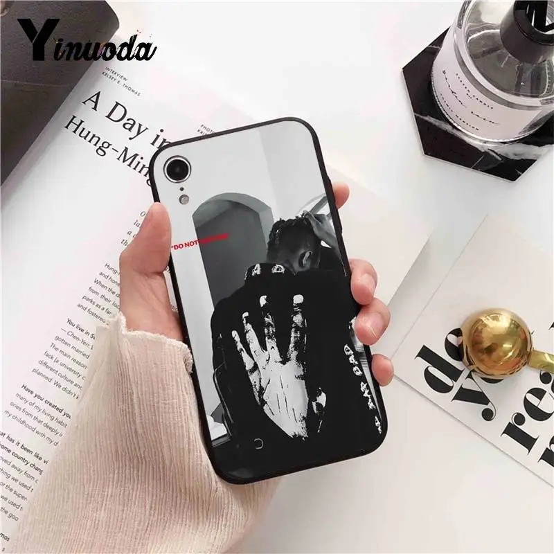 Yinuoda рэпер певец XXXTentacion Музыкальный Чехол для iPhone X XS MAX 6 6s 7 7plus 8 8Plus 5 5S SE XR 11 pro