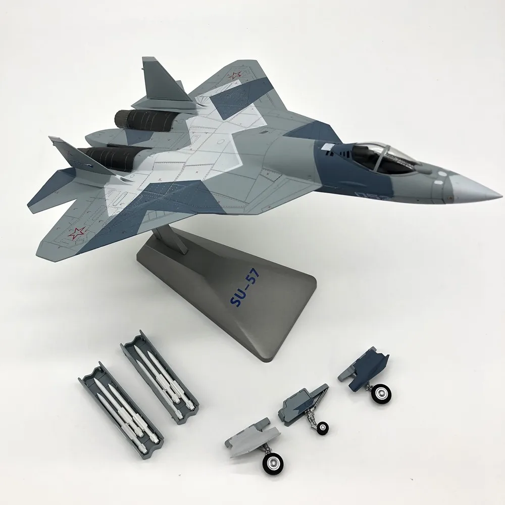 

1:72 Scale Model Su57 T50 alloy material plane jet Military Model hobby free shipping
