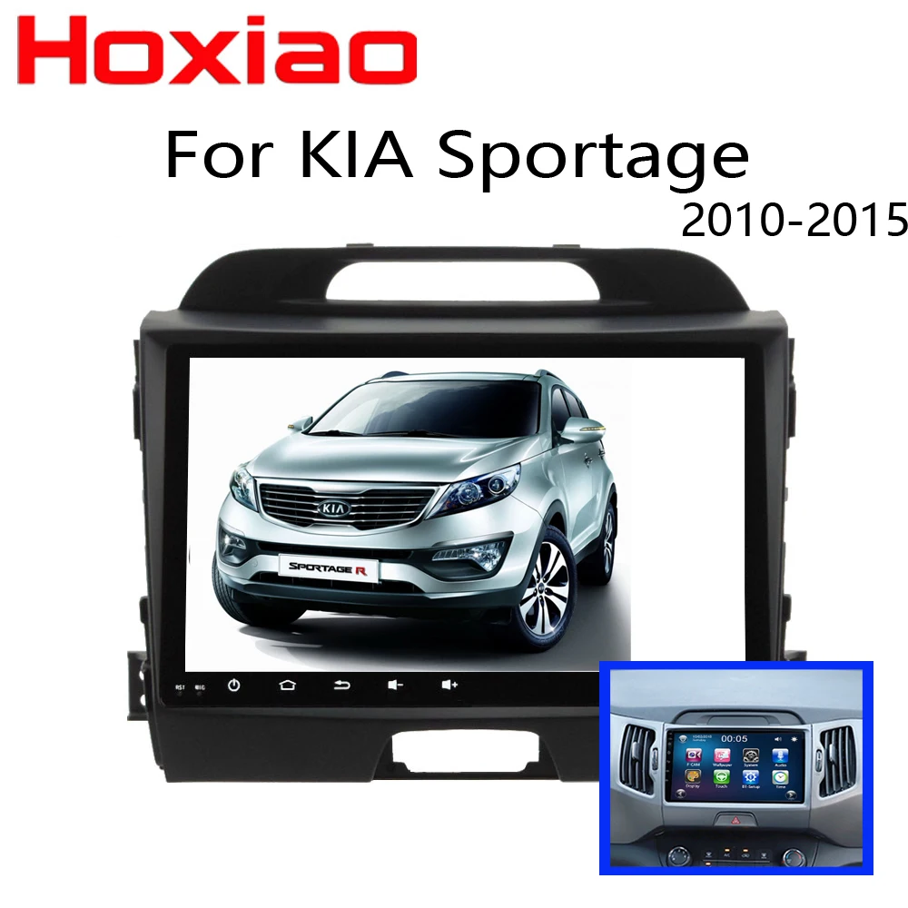 

Car GPS 2 din radio recorder for For KIA Sportage 2011-2015 9' Bluetooth car stereo MP5 player FM / AM support Android Internet