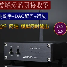 HiFi беспроводной Bluetooth 5,0 приемник DAC декодер APTX-HD без потерь цифровой поворотный стол коаксиальный волокно