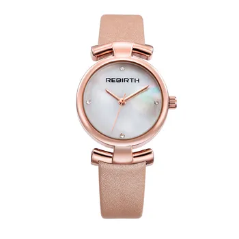 

REBIRTH Women Watches 2017 Luxury Fashion Quartz Ladies Watch Lover Clock Rose Gold Dress Casual Watch Girl relogio feminino