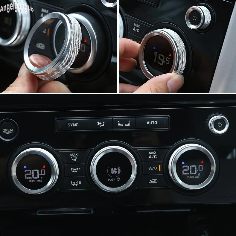 Металлическая Наклейка для Land Rover Discovery 5 2017 20 автомобильная ручка кондиционера