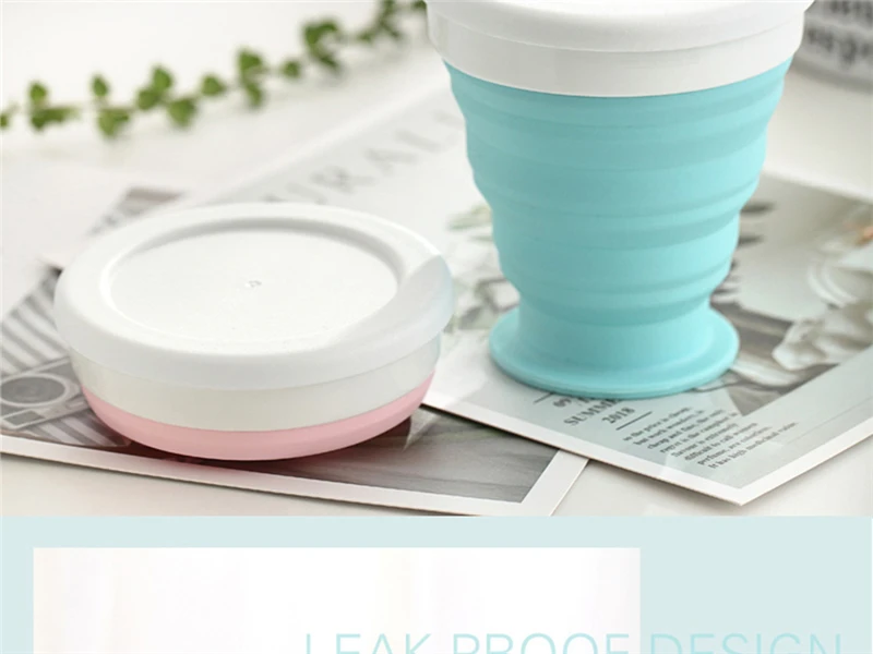 6 Foldable Silicone Cup Water Bottle Mug Free Sport Outdoor Drinkware  Collapsible Drinking Bottle Coffee Mug For Kid Student 100250350ml